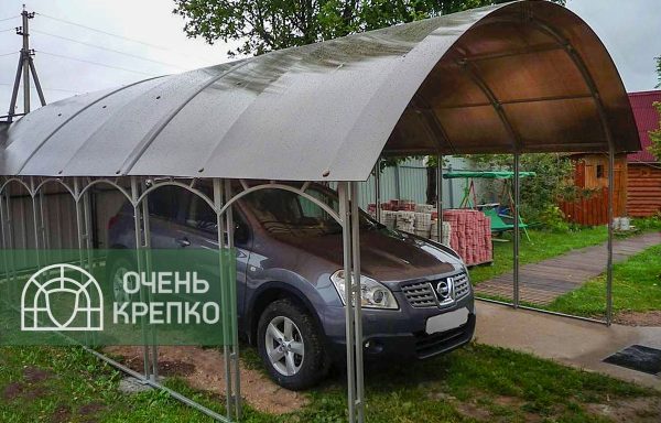 Навес из поликарбоната фото 2
